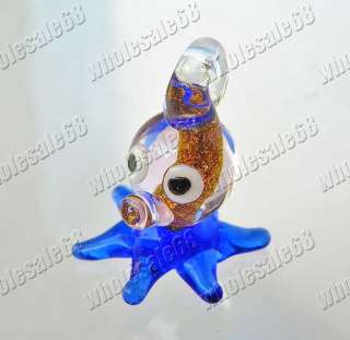 FREE wholesale 56pcs mixed animal glass bead pendants  