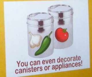 FAT CHEF Kitchen Wall Canister Decals 11 Easy On Easy Off Decor Bon 