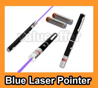 405nm 5mW Violet Purple Blue Beam Laser Pointer Pen W/B  