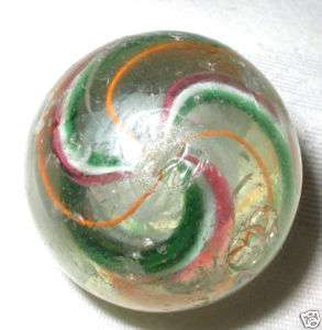   MADE SWIRL TOY CANDY SWIRL GLASS MARBLE LATTICINO ART YARD GAME  