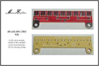 ME LED B9V 250C PCB 9 LED Array Lighting Module  