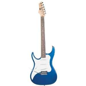   Cutaway Left Hand Electric Guitar, Metallic Blue Musical Instruments