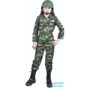  Childs GI Army Girl Costume (SizeLarge 10 12) Toys 
