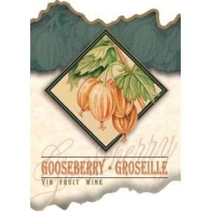    Gooseberry Fruit Wine Label Dry Gum   30/Pack
