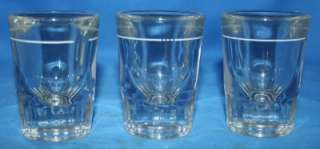 Vintage Libbey Shot Glasses Set of three Barware Beverage  