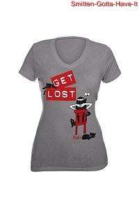 EMILY THE STRANGE New Juniors S M L XL Grey GET LOST Tshirt Goth 