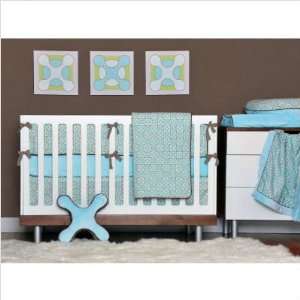  Bundle 01 Geox Aqua and Green Fitted Crib Sheet