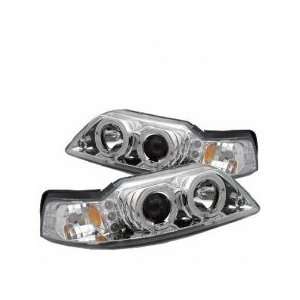    99 04 Ford Mustang Projector Head Lights LED Chrome Automotive