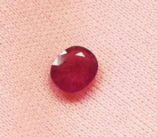 loose oval ruby shape stone 6.5 mm  