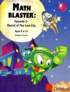 Math Blaster 2 Secret Of The Lost City + Manual PC game  