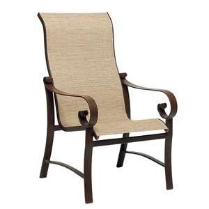    43 58E Belden Sling High Back Outdoor Dining Chair