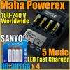 Maha PowerEx MH C9000 Charger 4 x Sanyo Eneloop Battery  