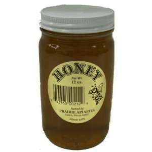Amish Pure Honey   12 Oz Jar Grocery & Gourmet Food