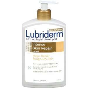 Lubriderm Intense Skin Repair Body Lotion, 16 Ounce Pump Bottles (Pack 