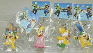 Character 3pcs of Mario,Peach princess, yellow Yoshi,Luigi,Larry 