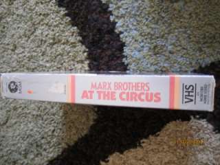 Vintage Rare Oversized box marx brothers at the circus vhs MGM CBS 