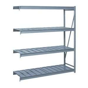   Storage Rack Add On, 4 Tier, Ribbed Decking, 72Wx30Dx96H Gray Home