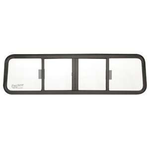  CRL Duo Vent Four Panel Truck Sliding Window with Clear 