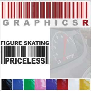   Barcode UPC Priceless Figure Skating Ice Olympics Skater A688   White