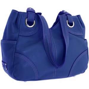  Tignanello T86705 Pebble Item Shopper Cobalt Handbag 