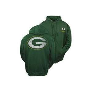  Green Bay Packers Touchback Full Zip Hoodie by VF Sports 