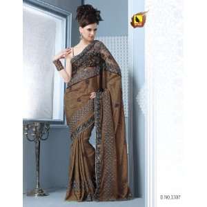  Bollywood Style Designer Jacquard Saree 