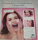 1961 Noxzema skin complexion CUTE girl face VINTAGE AD