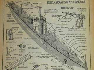 CLASS SUBMARINE Model boat plans  
