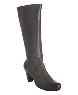 Alberto Fermani taupe leather mid calf heeled boots   up to 70 