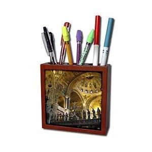   Italy   Tile Pen Holders 5 inch tile pen holder