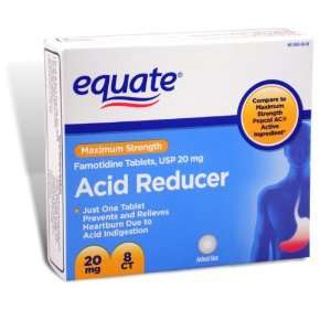  Equate   Acid Reducer, Maximum Strength, Famotidine 20 mg 