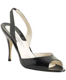 Brian Atwood black patent Candy slingback pumps   