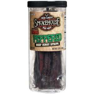 Jack Links Smokehouse Peppered Beef Jerky Strips, 30 ct (Quantity of 2 