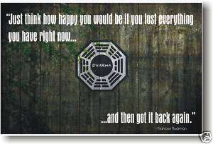 Lost Dharma Initiative   Just think MOTIVATIONAL POSTER  