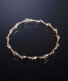 Tiffany & Co. Elsa Peretti gold Teardrop continuous bracelet 