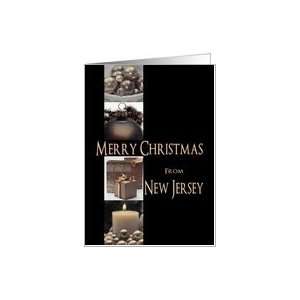  New Jersey State specific Merry Christmas card Winter 