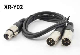   Stereo Plug to 2 XLR Male Y Splitter Cable, CablesOnline XR Y02  