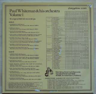 PAUL WHITEMAN & HIS ORCHESTRA 1921 25 GRANNYPHONE 03303  