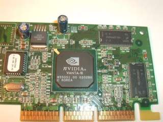 NVidia RIVA TNT2 16Mb AGP 4x Video Card 25P4058  