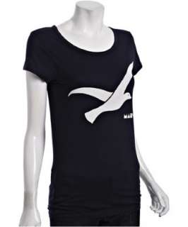 Marc by Marc Jacobs ink blue cotton Fly Away bird print graphic t 
