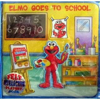 Soft Play Felt Playset Book Elmo Goes to School