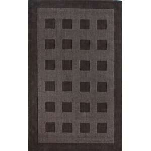  Modern Area Rugs 8x10 Brown Geometric Boxes Wool Carpet 