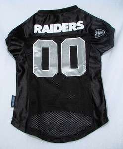 DOG FOOTBALL JERSEY   OAKLAND RAIDERS   NFL LICENSED   SIZES S XL 