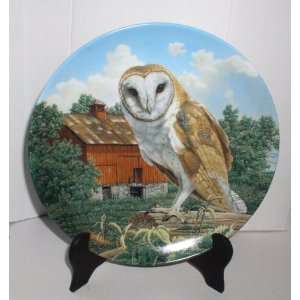  1990 THE BARN OWL COLLECTOR PLATE #7580 A LIMITED 