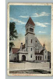 DOVER NJ Presbyterian Church Old Postcard  