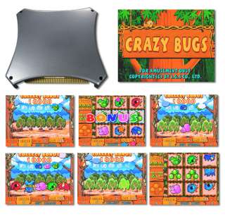 Crazy Bugs 8 Line/Cherry Master CGA Game Board  