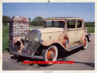 1931 LaSalle hard to find classic car print  