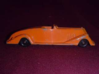   Masters Orange Metal Roadster Toy Sports Coupe Convertible Car Retro