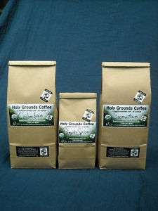 Holy Grounds Coffee   certified fair trade, organic  