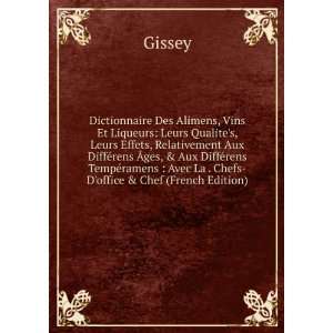  Dictionnaire Des Alimens, Vins Et Liqueurs Leurs Qualite 